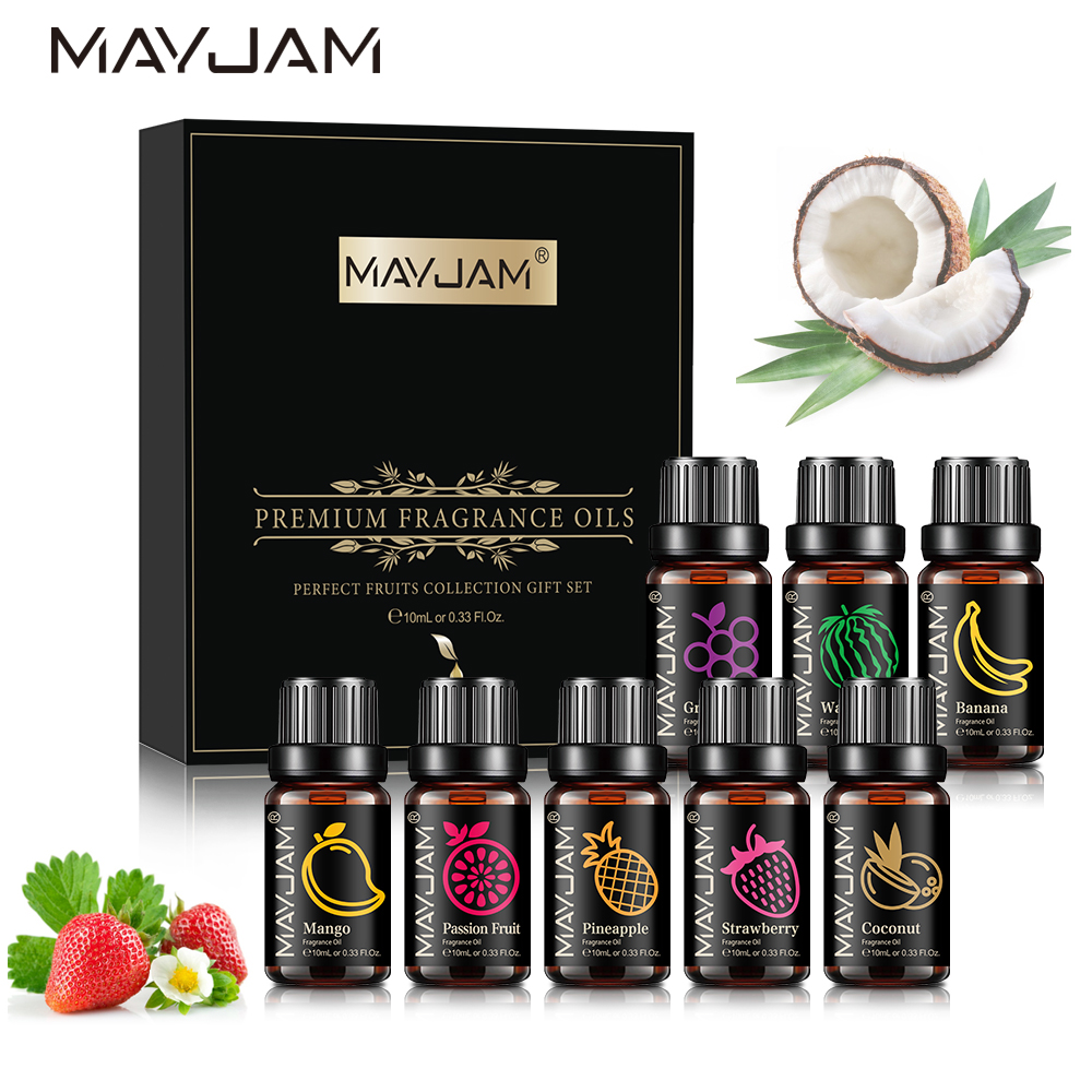 Perfume Fragrance Oils For Candles - MAYJAM Fragrance Oils Set 8pcs Gift