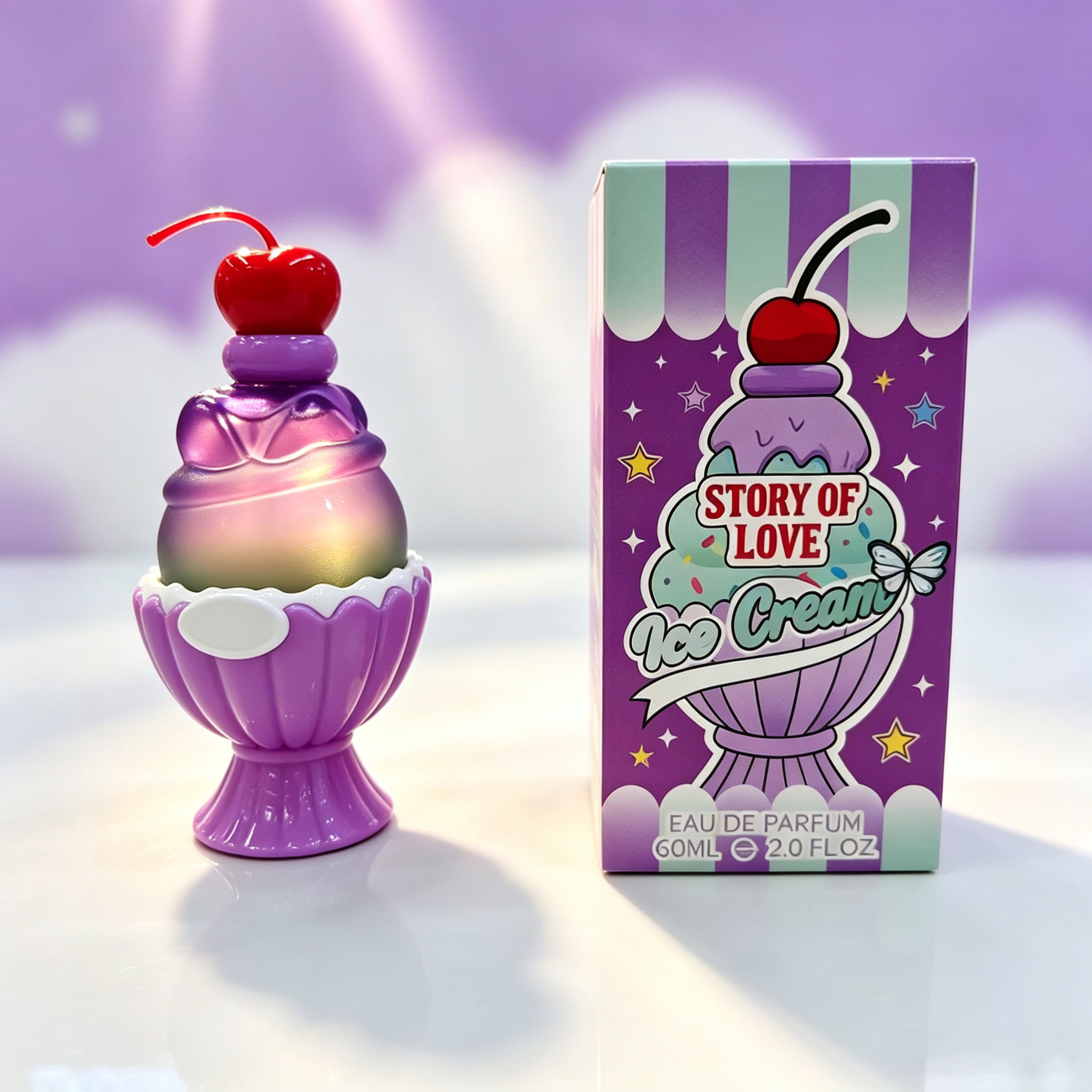 Cute Ice Cream Shaped Eau De P - Perfume Floral Fragrance review and price