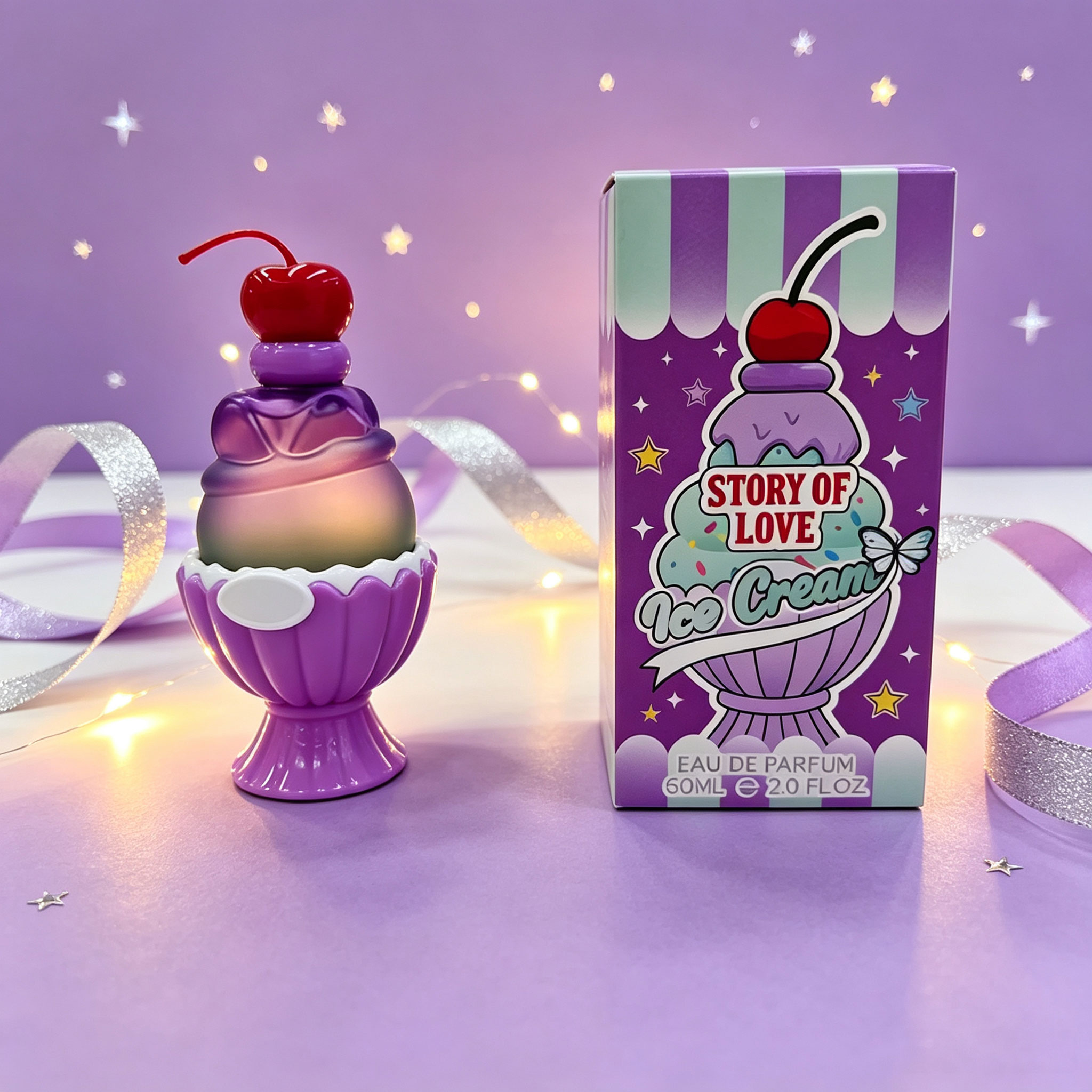 Cute Ice Cream Shaped Eau De P - Perfume Floral Fragrance review and price