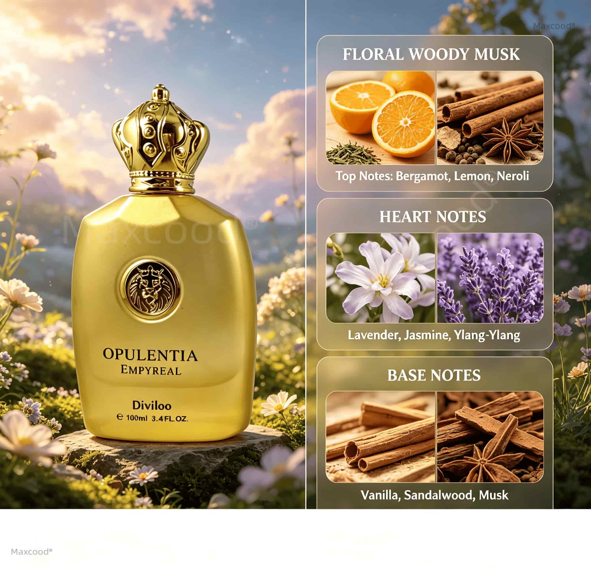 Floral, Woody, and Musky Notes - Perfume Floral Fragrance review and price
