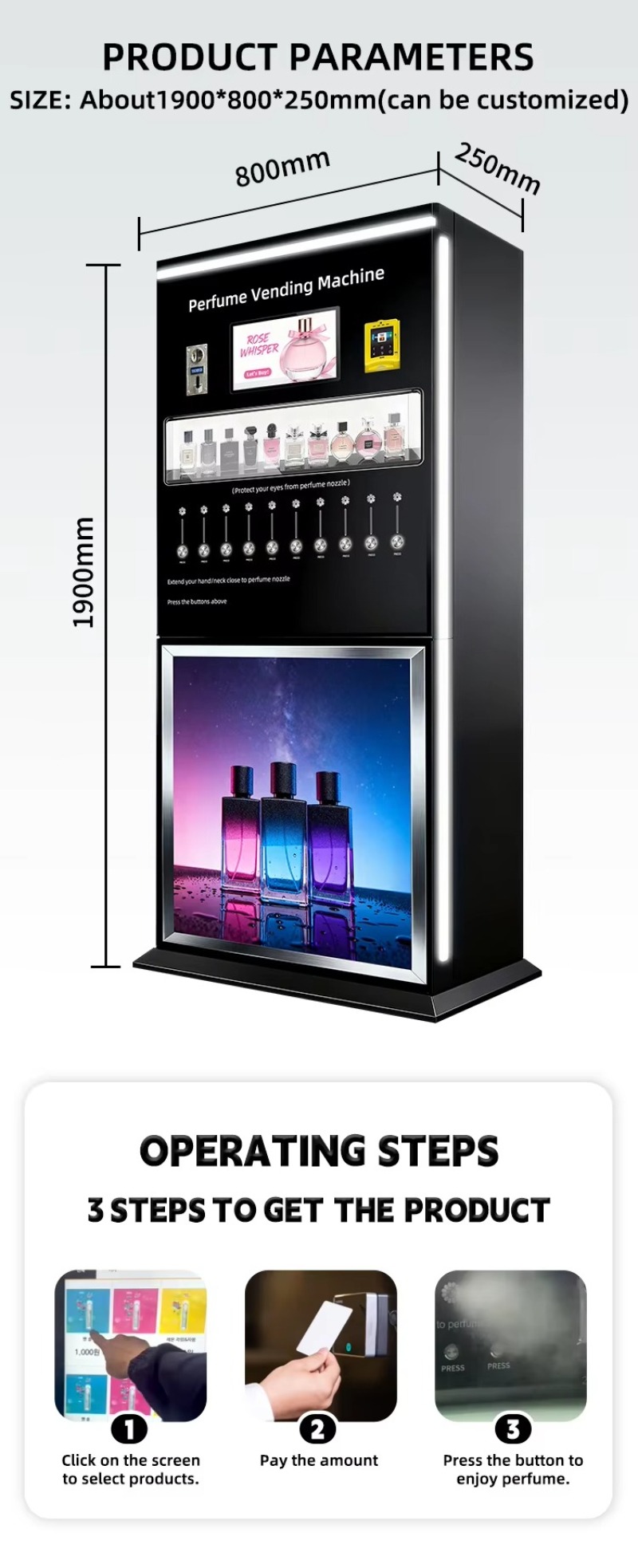 Smart Perfume Retail Machine I - Perfume Fragrance Sale review and price