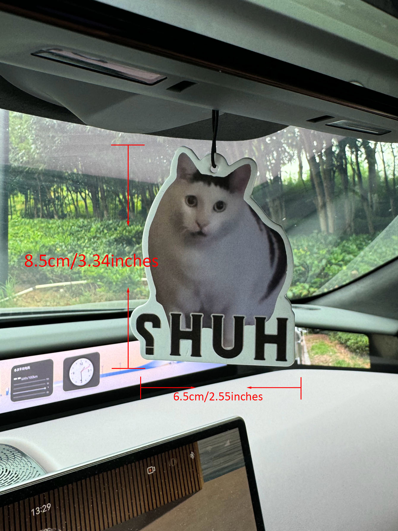Huh? Cute White Cat Emoji Car  - Perfume Fragrance Emoji review and price